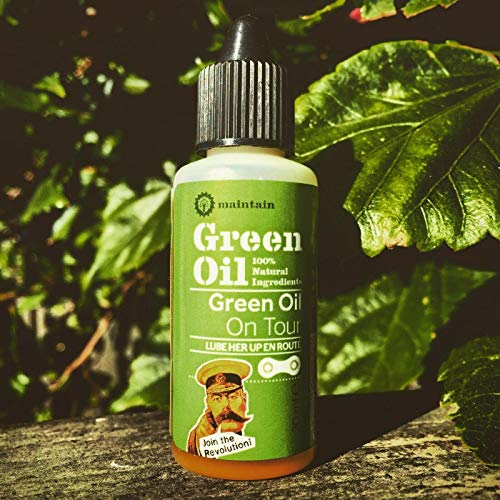 green oil bike lube