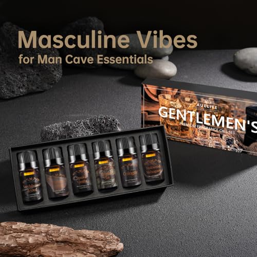 Men Essential Oils Set - 6 Premium Fragrance Oils for Diffusers for Home, Candles & Aromatherapy | Leather, Sandalwood, Cologne, Smoke Vanilla, Oak, Mahogany Scents | Gift Set for Men, Father's Day - Image 6