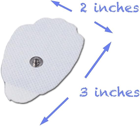 TechCare Massager Tens Unit Pads Patches Replacement Reusable 20 (10 Sets) Stick-on Pads FDA 510(k) Cleared