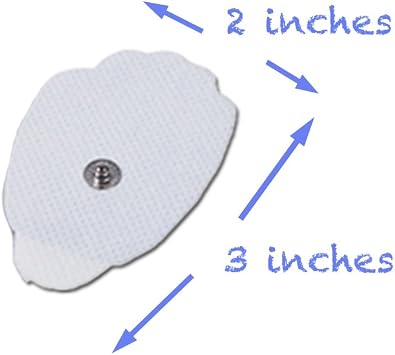 TechCare Massager Tens Unit Pads Patches Replacement Reusable 20 (10 Sets) Stick-on Pads FDA 510(k) Cleared