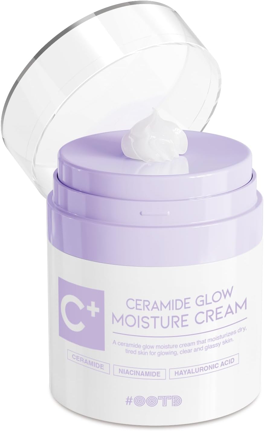 #OOTD Deep Moisturizer Skin Barrier Cream For Men Women, Ceramide Niacinamide Hyaluronic Acid Hydrating Dry Sensitive Skin Soothing Irritation. Moisture Cream 50ml 1.69 Fl Oz