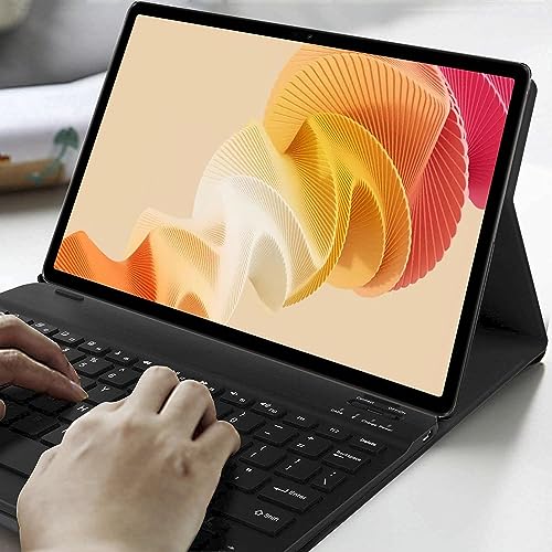 Image of HOM Tri Fold Wireless Bluetooth Keyboard with Detachable Tablet Case Cover for Realme Pad 2 Tablet 11.5 inch