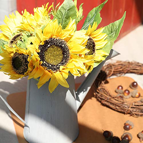 Amyhomie Artificial Flowers, Artificial Sunflower Bouquets, Fake Flowers For Baby Shower Home Decoration Wedding Decor, Bride Holding Flowers,Diy Garden Craft Art Decor #TOP3