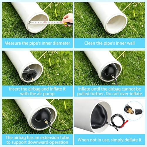 Bouchon gonflable pour tuyaux 110mm Tissting pour obturation de drain