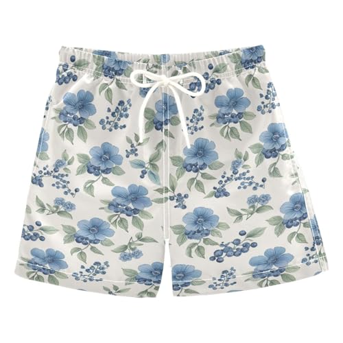 Boys Swim Trunks Swim Shorts with Pockets Swimwear Bathing Suits Toddler Beach Board Shorts 2-12T