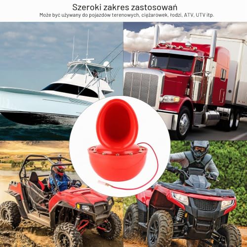 Trąbka Pneumatyczna, 300dB Electric Bull Air Horn 12V Uniwersalny do Pojazdów Terenowych Truck Boat ATV UTV