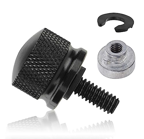 Amazicha Black Stainless Steel Seat Bolt Screw Nut Mount Kit