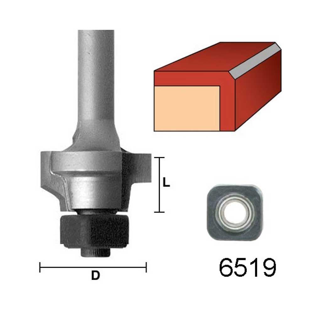 6519 Mica File Router Bits 3/4 Inch LD x 1/4 Inch Shank | MLCS
