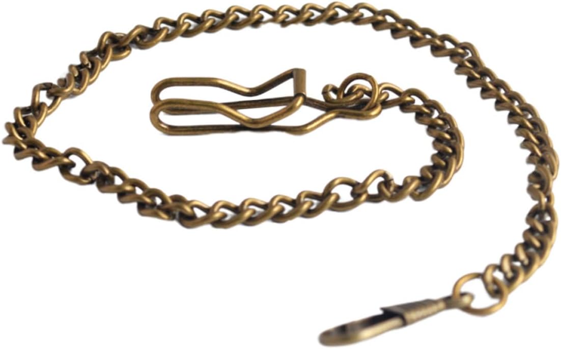 4 Pack 39cm Metal Pocket Watch Chain for Men Retro