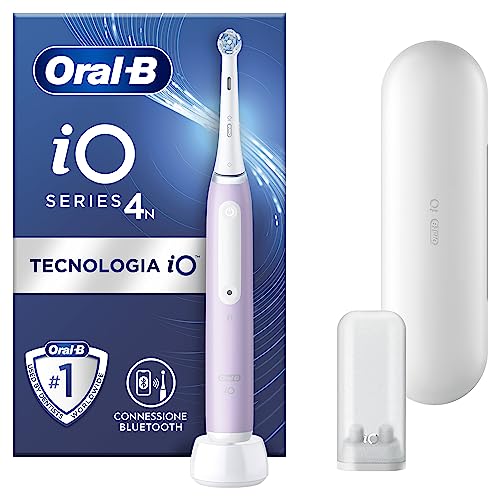 Oral-B Spazzolino Elettrico Ricaricabile iO 4N Lavanda, 1 Testina Di Ricambio, 1 Custodia Da Viaggio. 1 Spazzolino