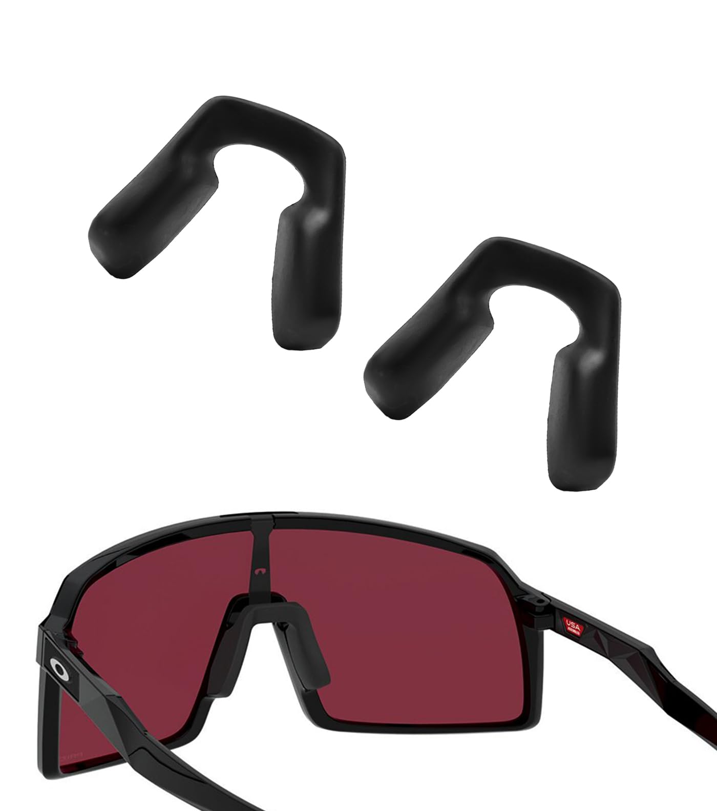 2 wymienne noski do ramy Oakley Sutro OO9406 OO9462, czarne, rozmiar standardowy