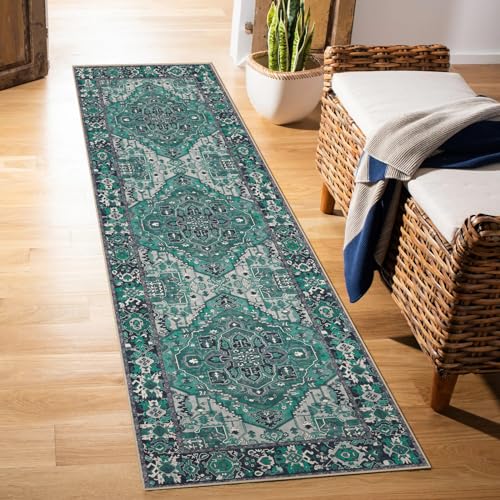 Worxvell Runners For Hallways 2'6"X8' - Washable Runner Rug Kitchen Rugs Non Slip Runner Rugs With Rubber Backing thumb #7