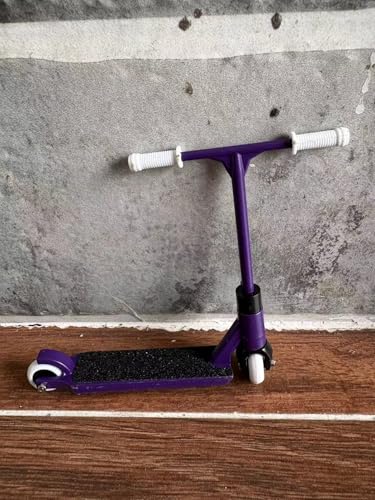 Image of LEEFAI Metal Finger Scooter- Alloy Pro Finger Stunt Scooter-(Red+Purple) | Alloy, Pro, Stunt, Solid Metal