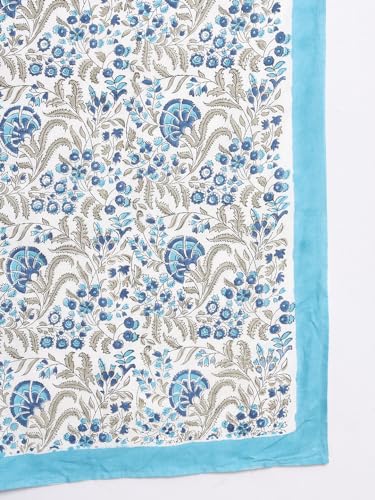 Image of Ravaiyaa - Attitude is everything Sanganer Hand Block Printed Scarves Pure Cotton Scarf Square Hijab Dupatta 40 inch X 40 inch Inch