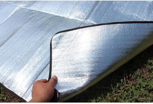 Camping Mat Foam Foil Blanket for Camping Foam Pad Insulating Foil Mat Sleeping Tent Pad Thermal Aluminum Camping mat for Reflecting Heat, 78 x 39 inches