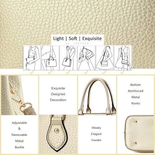Image of CHICAROUSAL Purses and Handbags for Women Leather Crossbody Bags Women's Tote Shoulder Bag