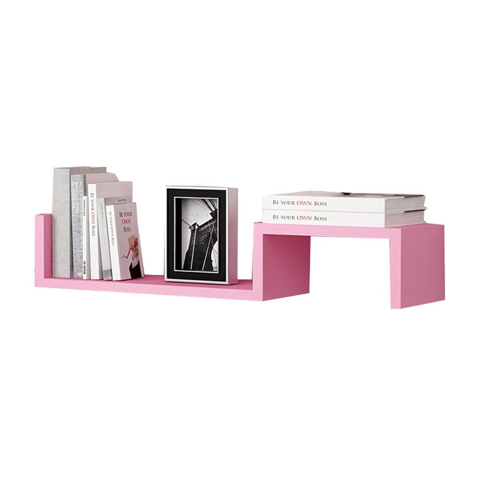 Présentoir de photos mural en bois rose pour ranger les CD