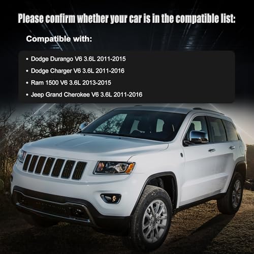 Alternator Compatible with 2011-2015 Durango, 2011-2016 Charger, 2013-2015 Ram 1500, 2011-2016 Grand Cherokee, Alternator Replacement 4801865AC