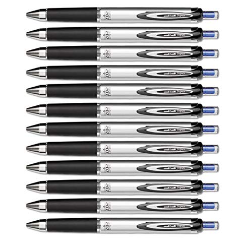 Stylo gel uni-ball 207 Impact bleu rétractable haut de gamme pour une écriture fluide 1mm