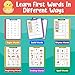 Edulok First Learning Book Workbook,First Words,Learn to Read Write Trace Letter Number Shapes Colors,Classroom Preschool Learning Activities Workbook,Educational Sensory Autism Learning Materials