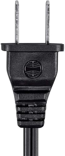 Miniatura 5 de Monoprice Cable de alimentación de CA - 3 pies sin polarizado  18AWG, 10A (NEMA 1-15P a IEC-320-C7) Negro