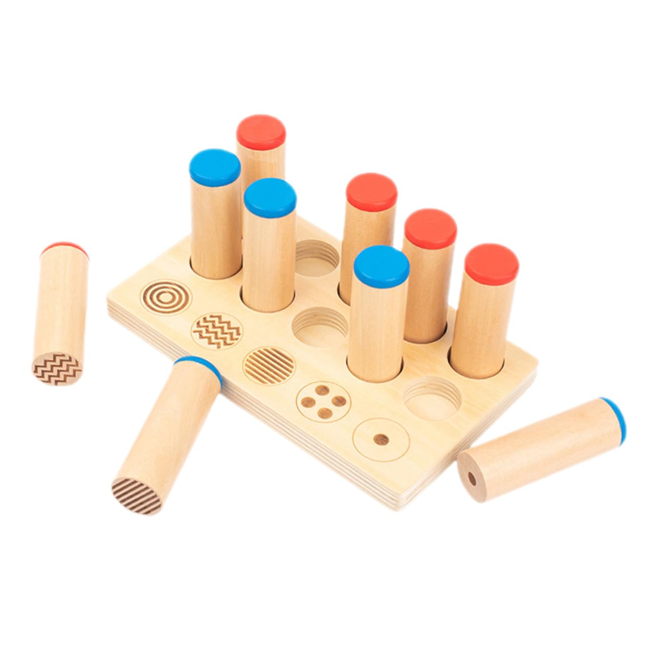 SUPVOX Cilindros de Sonido Educativos de Madera 1 Juego para Niños