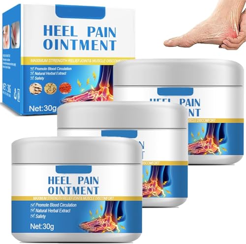 Ungüento para el dolor de talón, alivio del dolor de talón, extracto natural, para hombres y mujeres (3 PCS)