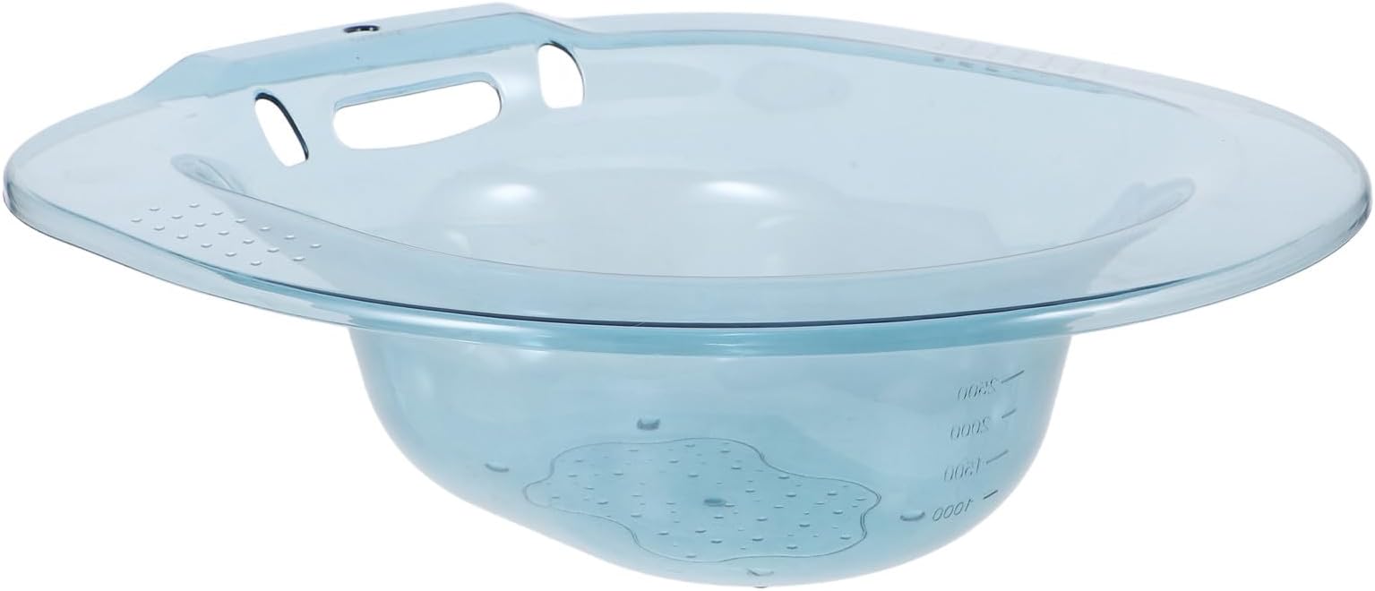Plastic Sitz Bath Basin Elderly Sitz Bath Basin Comfortable Strong Thickened Pet Material Creative Practical Household Use for Pregnant Women and Elderly Care