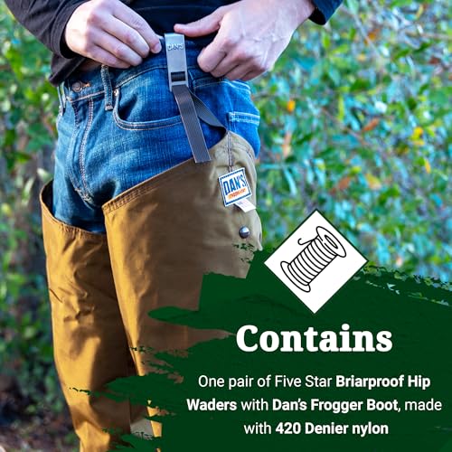 Five Star, Briar Proof Hip Wader with Dan's Frogger Boot, Made in U.S.A.4