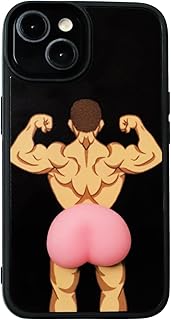 Funny Ugly Phone Case - Compatible with iPhone 16 Plus - Ridiculous Weird Ugliest Phone Case - Crazy Peach