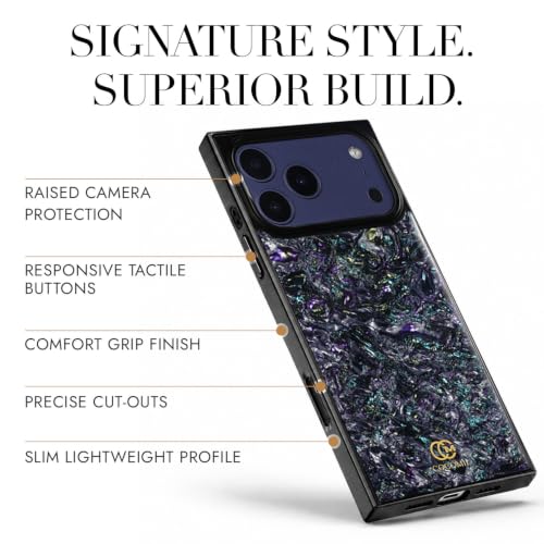 Image of COCOMII Rectangle for iPhone 18 Pro Max /17 Pro Max Case, Galaxy Abalone
