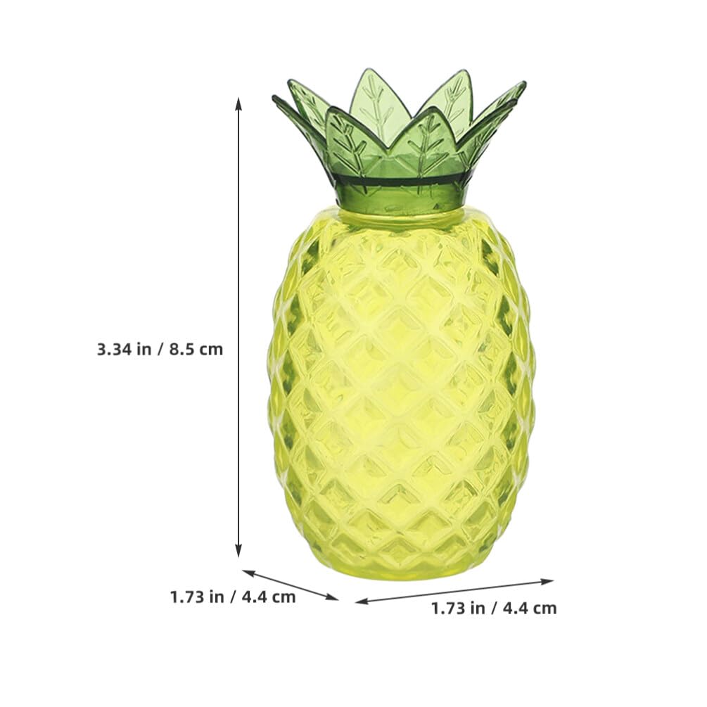 Alipis Pineapple Candy Dish 12pcs Cookie Jar Plastic Candy Jars Food Storage Jar Snack Containers Fruit Pineapple Decoration for Summer Beach Pool Tropical Hawaiian Themed Party Goodie Boxes