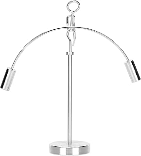 cyrank Newton Cradle Balance Balls, Pendulum Balls Steel Balance Swinging Magnetic Ball Newtons Cradle Pendulum Balls Desk Fun Toy(S)