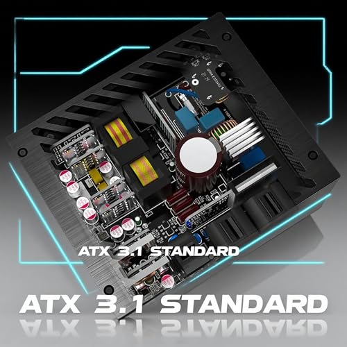 LC-POWER Platinum Pro 850W alimentatore PC, efficienza 80 Plus Platinum (92%), alimentatore ATX 3.1, compatibile PCIe 5.1, completamente modulare, ventola da 135mm, 10 anni di garanzia, alimentatore - Alimentatore - Immagine 3