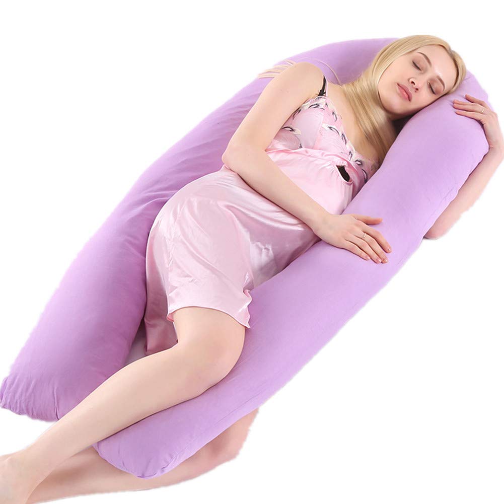 Grand oreiller de grossesse en forme de U pour soutien de maternité