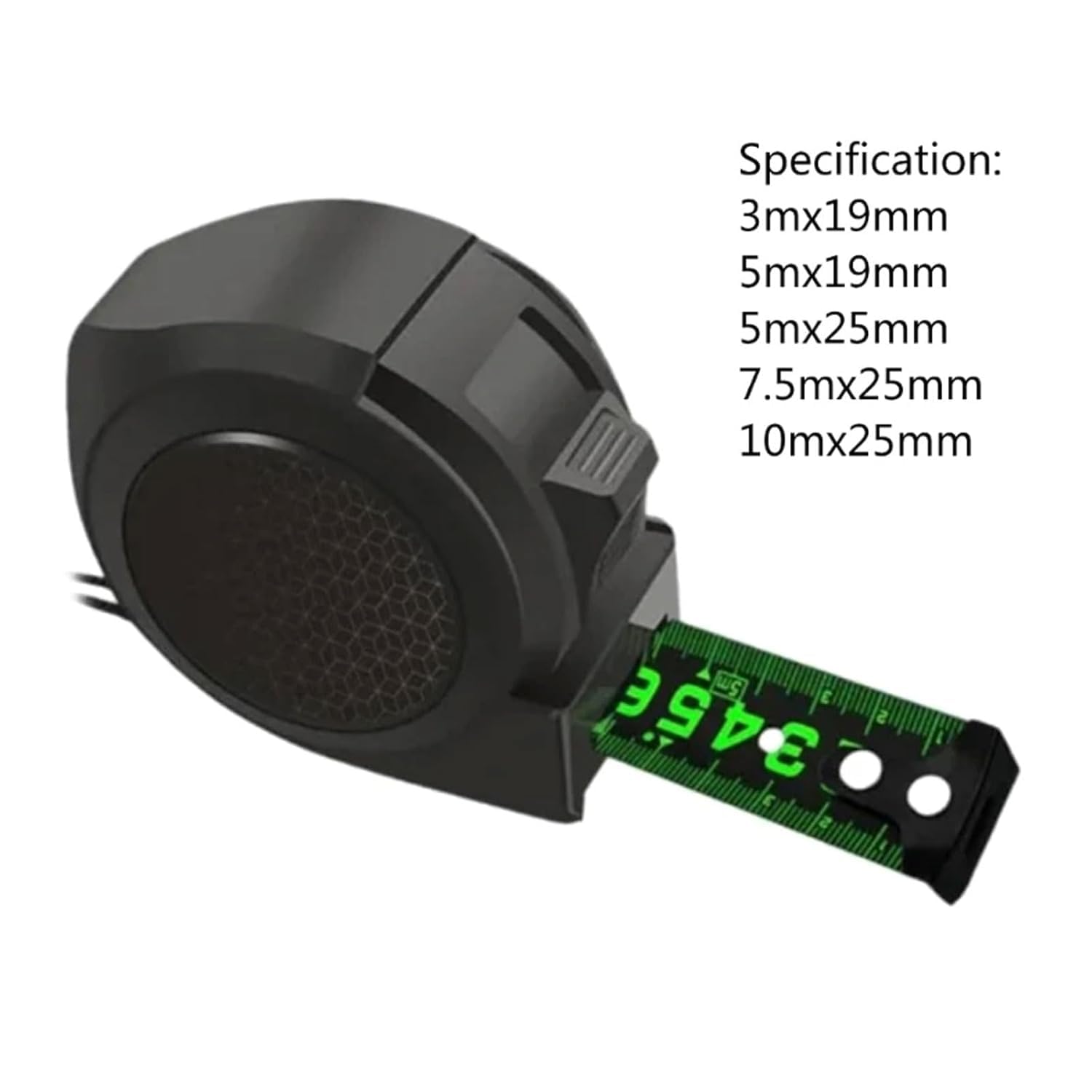 Cinta métrica portátil, Cinta métrica de Acero Fluorescente, Cinta métrica de 7,5 m/10m, Herramienta de medición para carpintería, Cinta métrica
