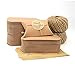 VEESUN Scatole Regalo Piccole con Adesivi Ringraziamenti, Scatole Portafortuna Marrone 6x9cm Scatole Bomboniera Kraft, Articoli Decorativi per Festa di Natale Anniversario, Confezione da 120 Pezzi