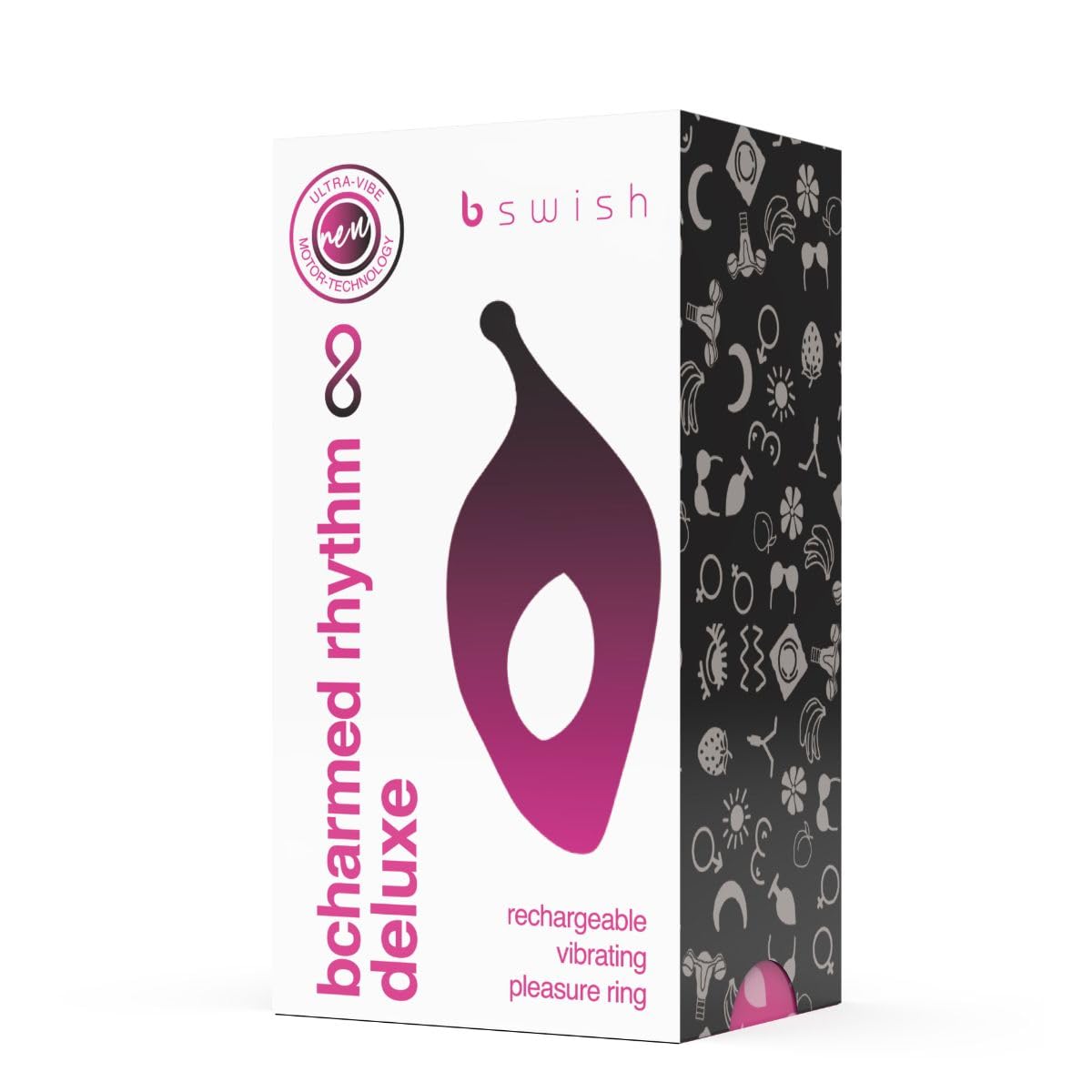 B SWISH - BCHARMED RHYTHM INFINITE DELUXE ANELLO 15 VIBRAZIONI NERO