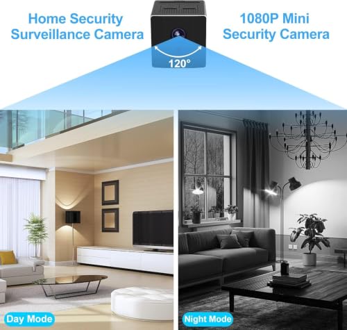 ehomful HD 1080P Portable Small Nanny Cam,Wireless Mini Camera Body Cam Surveillance Cameras for Home Security Indoor/Outdoor Small Security Camera No WiFi Needed - image 4