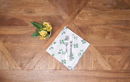 Servilletas de Tela de Algodón Verde Set x6 20x20 in miniatura 6