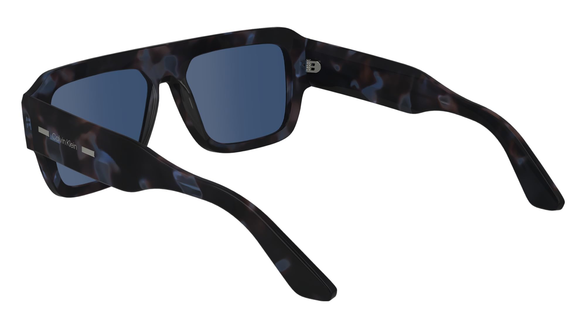 Calvin Klein Unisex Adult Sunglasses CK24501S - Blue Havana with Solid Blue Lens