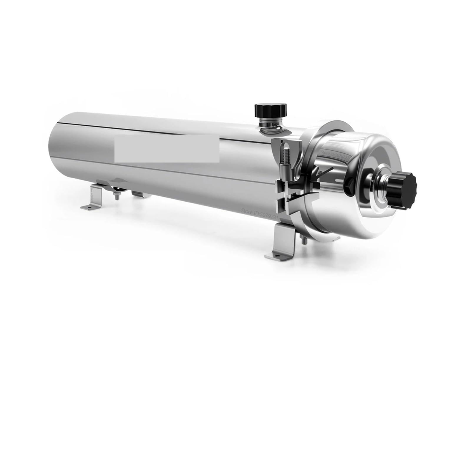 de filtrado agua alto caudal, filtro mineral acero inoxidable reutilizable PVDF 1000-10000L,Cuidado confiable del agua(Szary)
