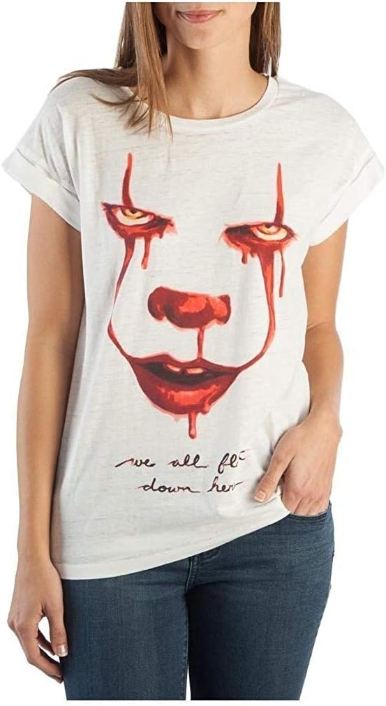 IT We All Float Down Here Rolled Sleeve T-Shirt for Women