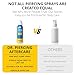 Dr. Piercing Aftercare Spray 4.0 oz Sterile Saline Solution - Gentle Mist Cleaner for Ear Nose and Body Piercings - Simple Two Ingredient Formula