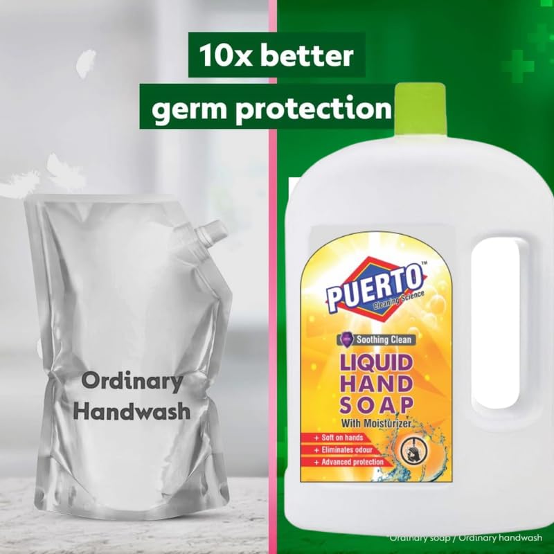 Image of Liquid Handwash Refill - Original Hand Wash- 1 Ltr (Pack of 2)| Germ Defence Formula | 10x Better Germ Protection