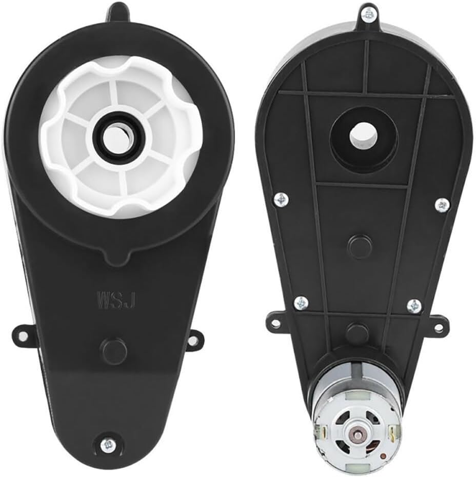 Electric Gearbox for Toy Cars, RS390 RS550 12V High Speed DC Gear Motor Replacement with Metal Intermediate Transmission, Low Noise Gearbox for Children's Ride-On Cars(RS390 12V 16000RPM)