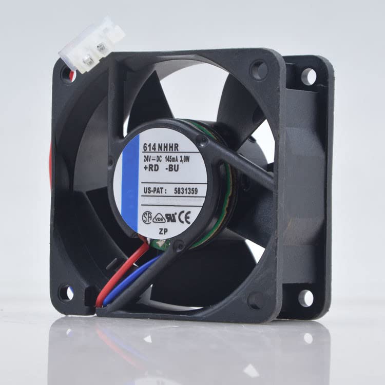 614NHHR DC24V 145mA 3.0W 6025 6cm 2線式インバーター冷却ファン。