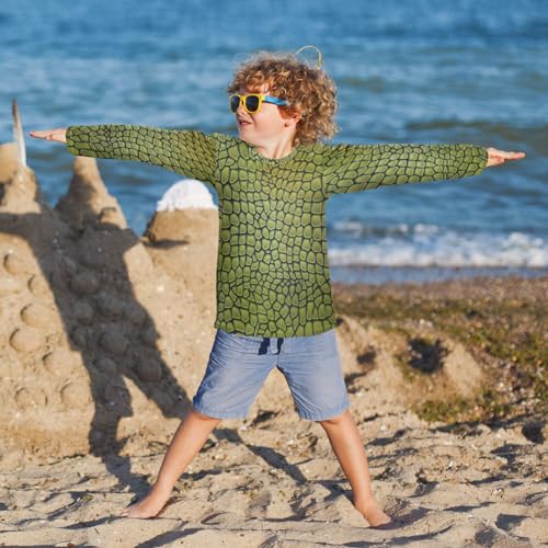 Image of Aflyko Boys' Rash Guard Shirts Xmas UPF 50+ Sun Protection Swim Shirt
