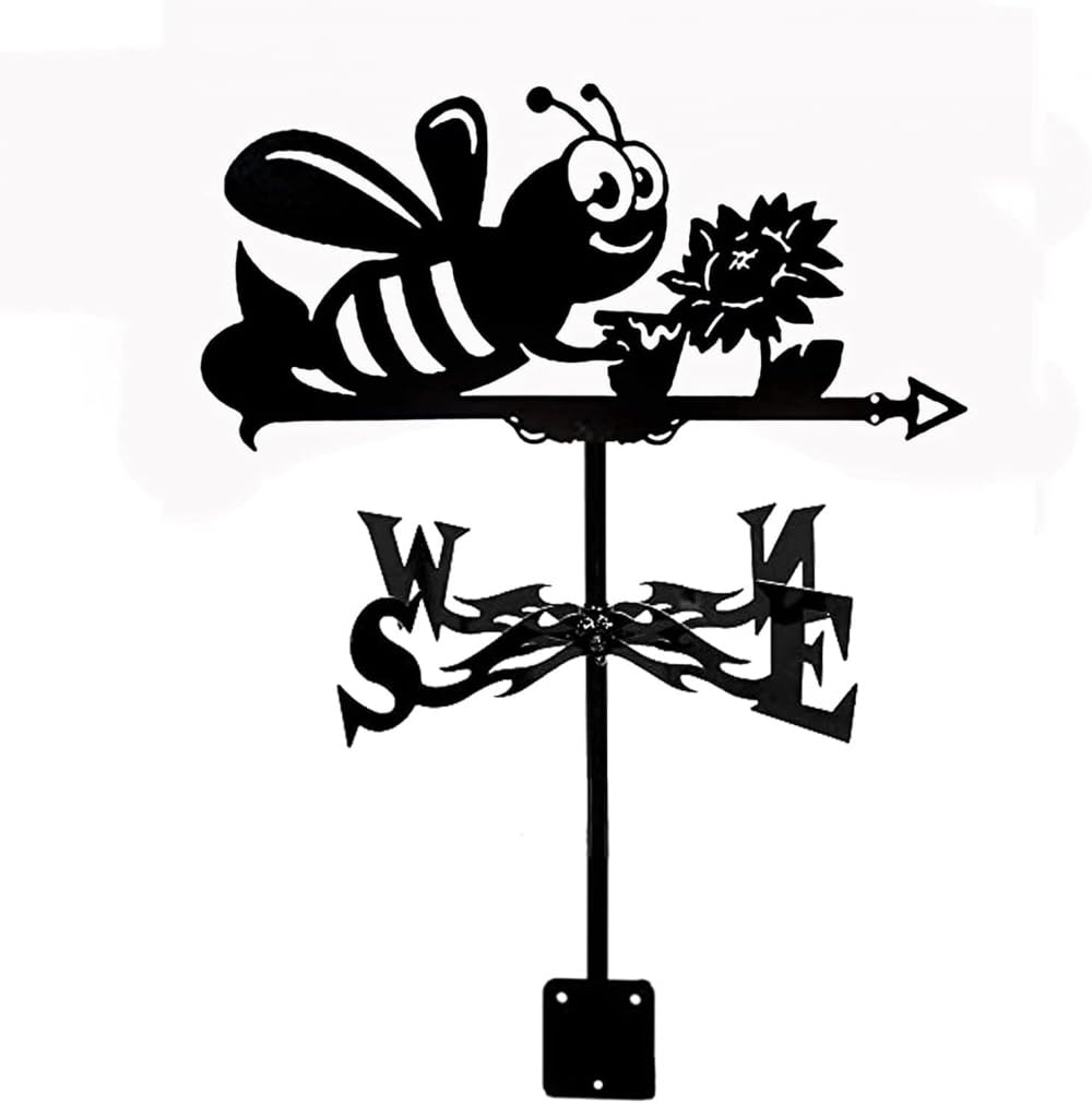 WIQUYBML Wind Vane Metal Weather Animal Weathervane with Roof Mounted Direction Indicator Weathercock for Outdoor Farm Yard Garden Gazebo Decorations