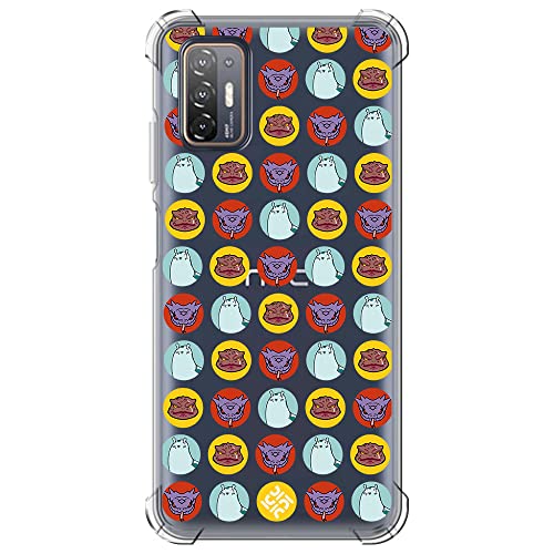 Movilshop Funda Antigolpes para HTC Desire 21 Pro 5G Dibujos Frikis [ Invocaciones de Gamabunta, Katsuyu y Manda ] Esquina Reforzada Silicona 1.5mm de Grosor Flexible Transparente Bumper Gel TPU